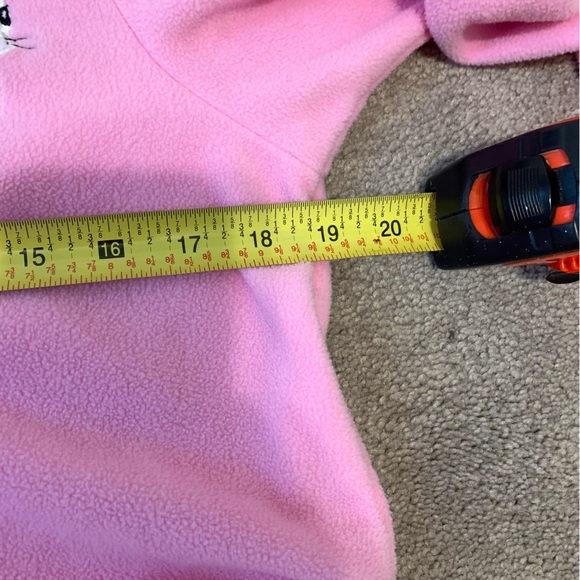 Nick and Nora Womens Pink Fleece Bunny Rabbit Footed Pajamas One Piece Size S - Picture 12 of 13